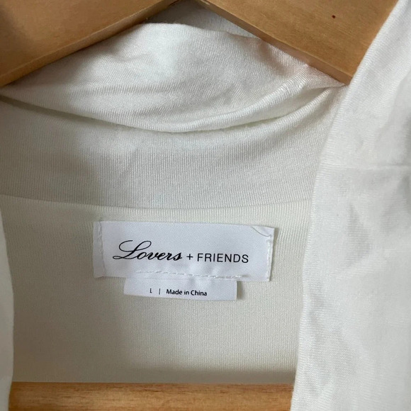 Lovers + Friends Ivana Long Sleeve Mini Dress in White Size Large - Picture 7 of 8